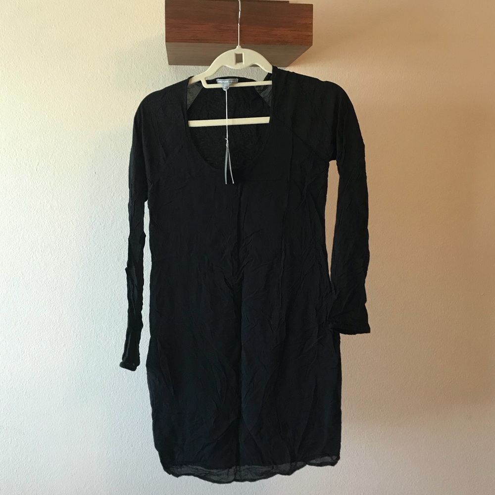 James Perse black tunic/top size 0
